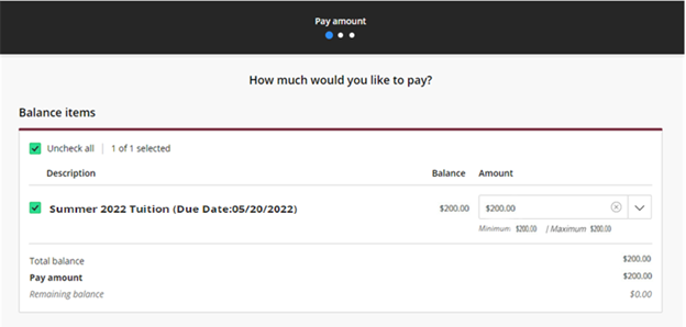 Charge Category - How Much Would You Like to Pay