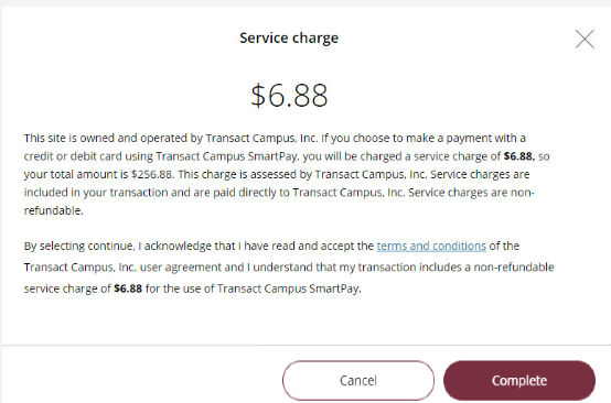 Service fee
